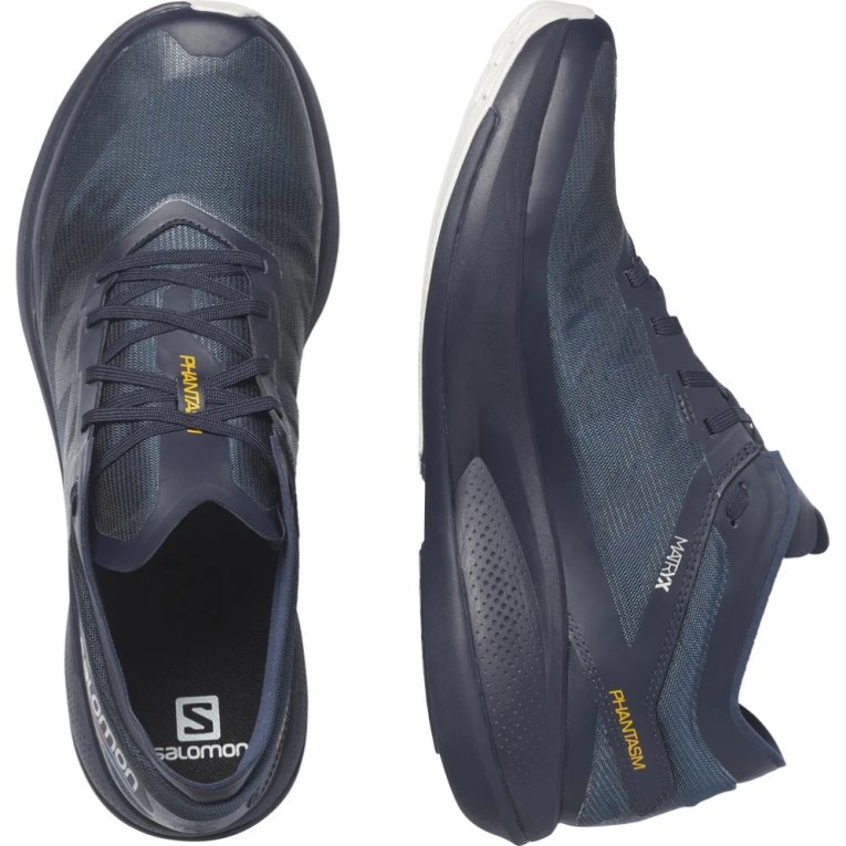 Navy Salomon Phantasm Men's Running Shoes | IE AK8763